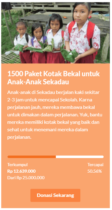1500 paket kotak bekal