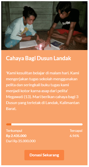 Cahaya Bagi Dusun Landak