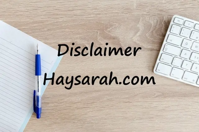 Disclaimer Haysarah.com