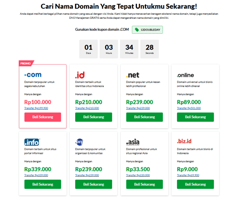 Penyedia domain dan web hosting terbaik untuk kemajuan bisnis digital