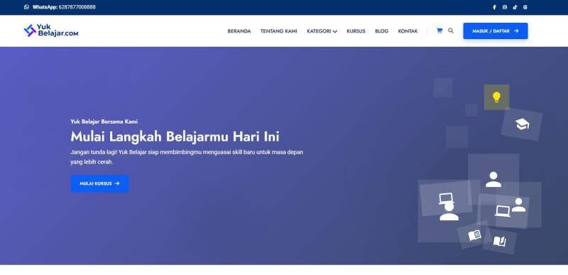 Belajar online dan mencari penghasilan tambahan dari rumah dengan YukBelajar.com